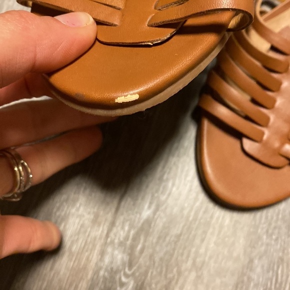 Susina | Terra Wedge Sandals In Cognac Brown NEW - Picture 6 of 7